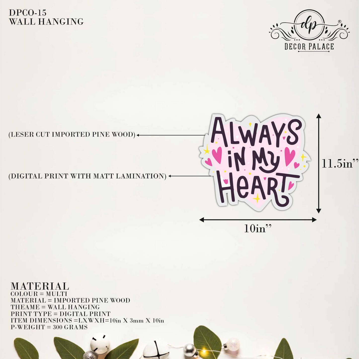 Always In My Heart Wall Art