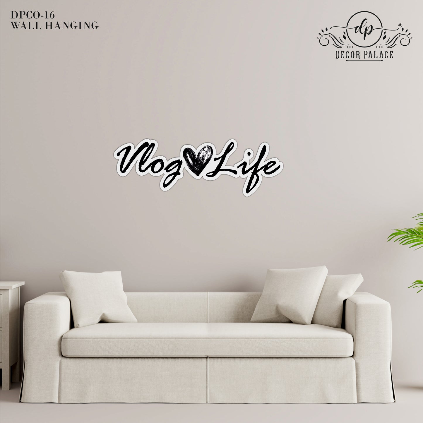 Vlog Life Wooden Wall Art