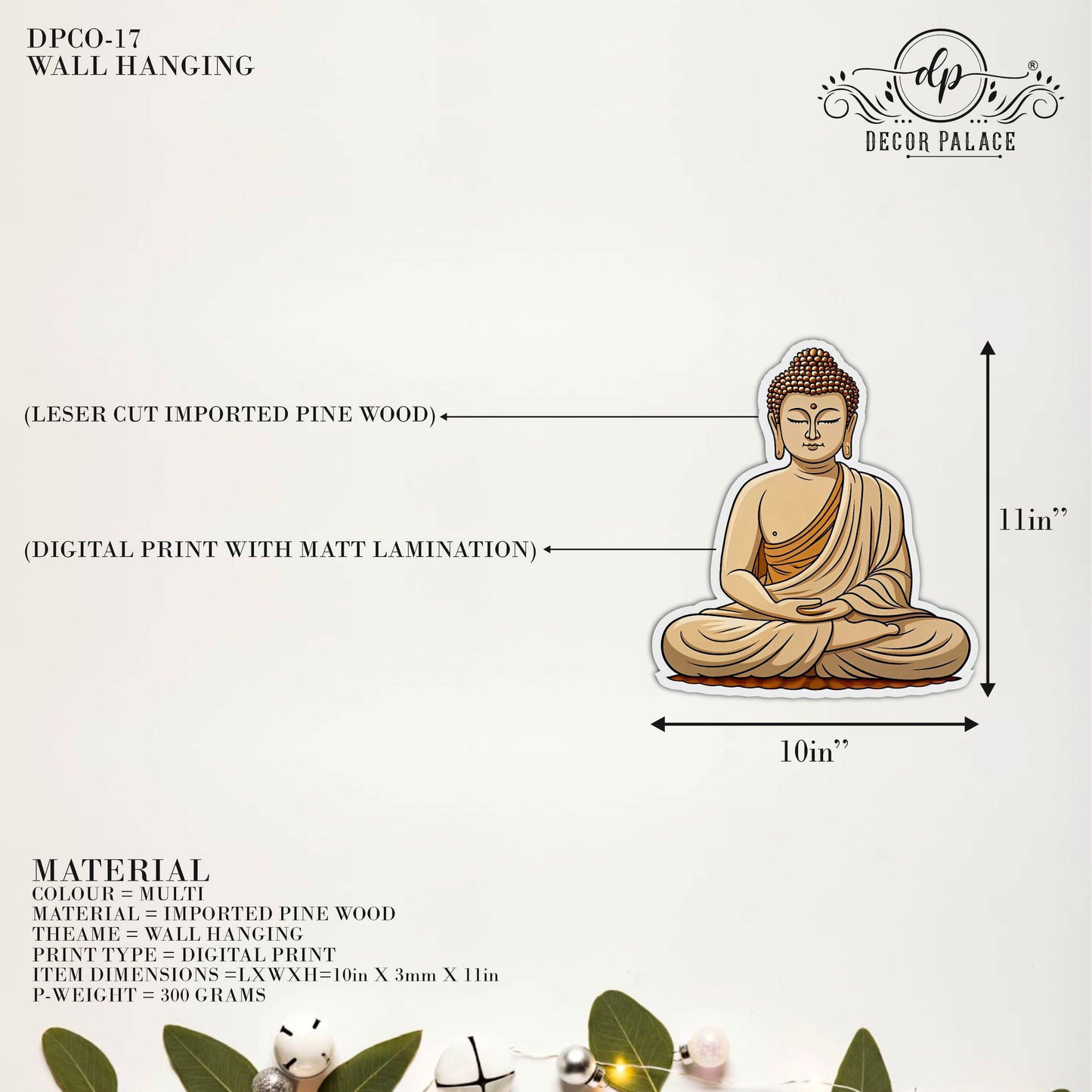 Zen Buddha Wooden Wall Art