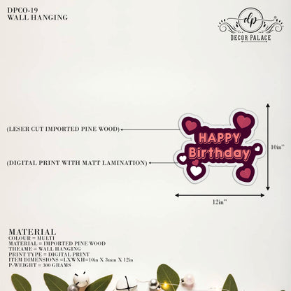 Happy Birthday Celebration Wall Art