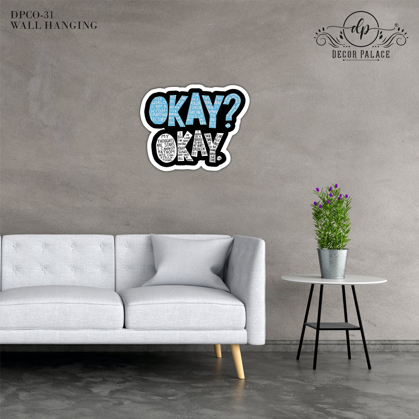 Okay Okay Wooden Wall Art