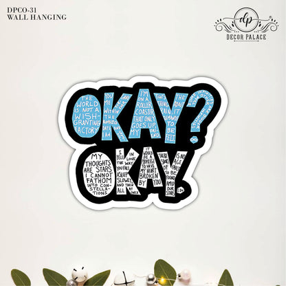 Okay Okay Wooden Wall Art
