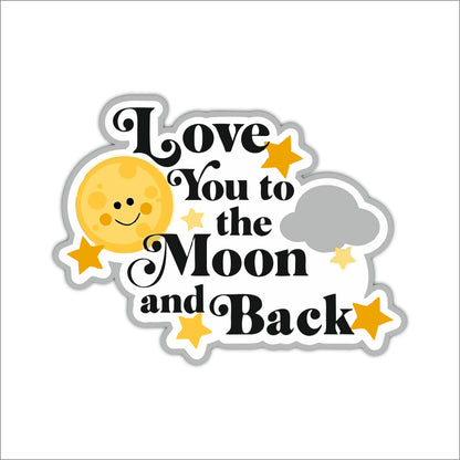 Love You To The Moon Back Wall Art