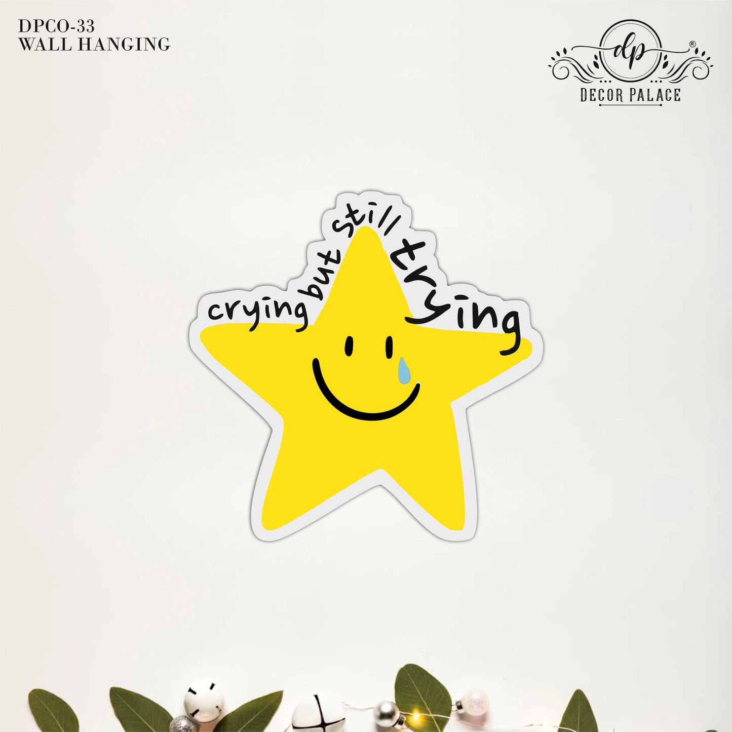 Still Trying Smiley Star Wall Art