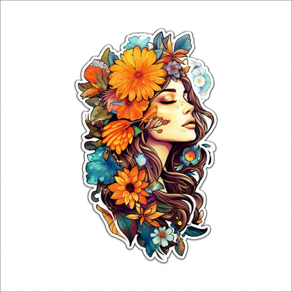 Elegant Floral Portrait Wall Hanging