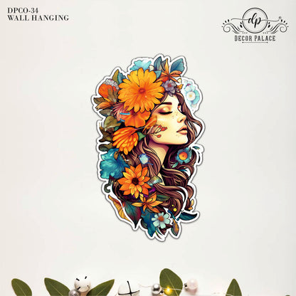 Elegant Floral Portrait Wall Hanging