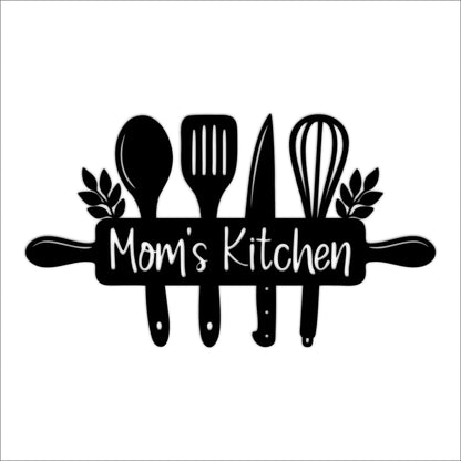 Mom's Kitchen Wooden Wall Art
