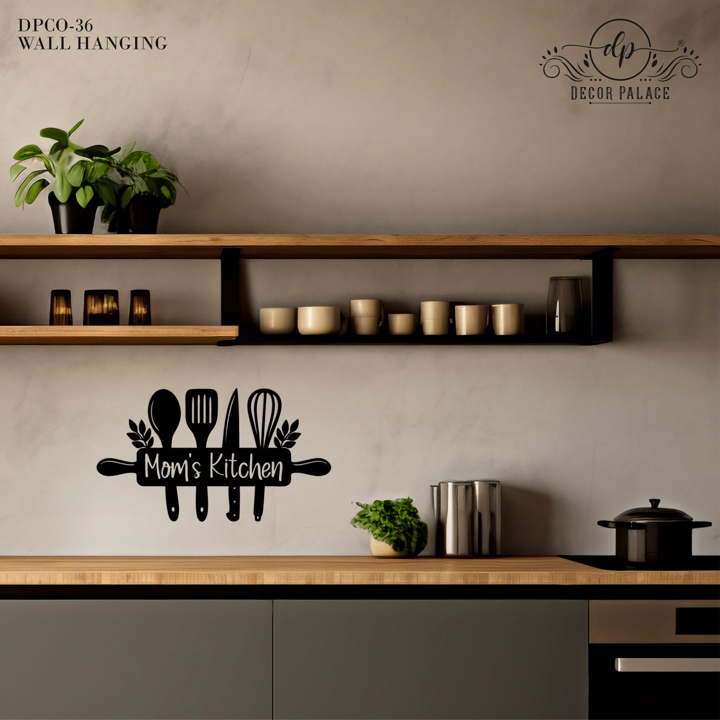 Mom's Kitchen Wooden Wall Art