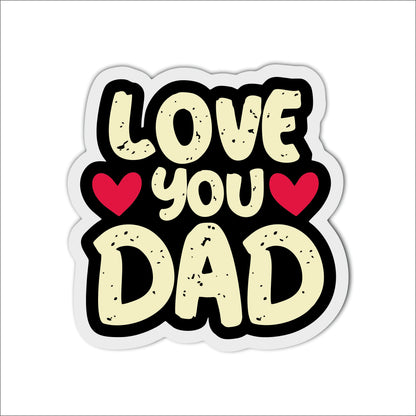 Love You Dad Typography Wall Art