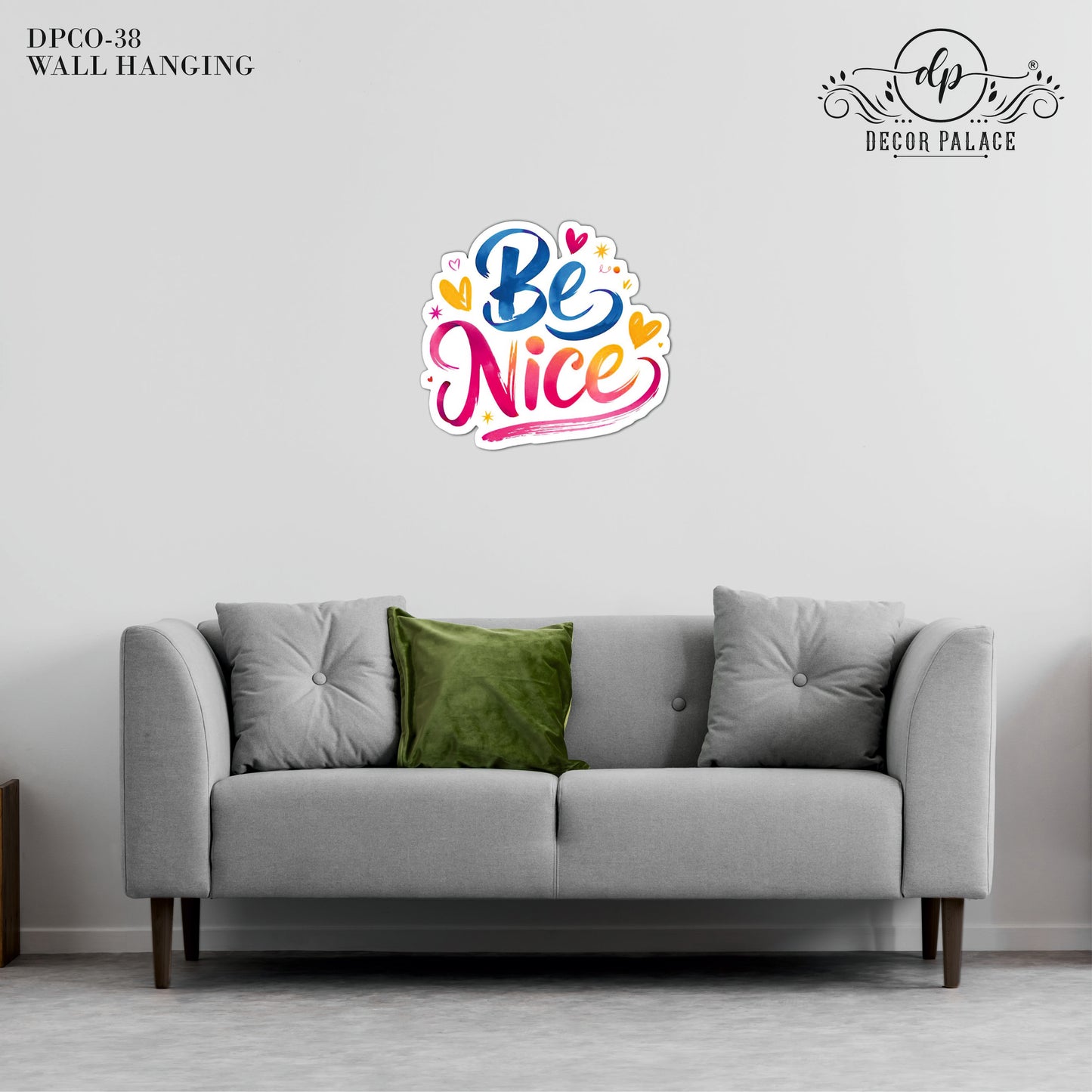Be Nice Typography Wall Art