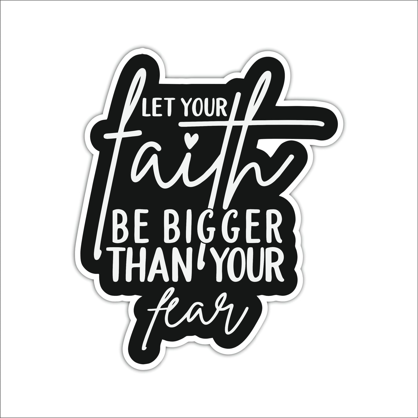 Inspirational Faith Over Fear Wall Art