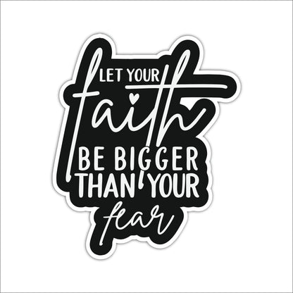 Inspirational Faith Over Fear Wall Art