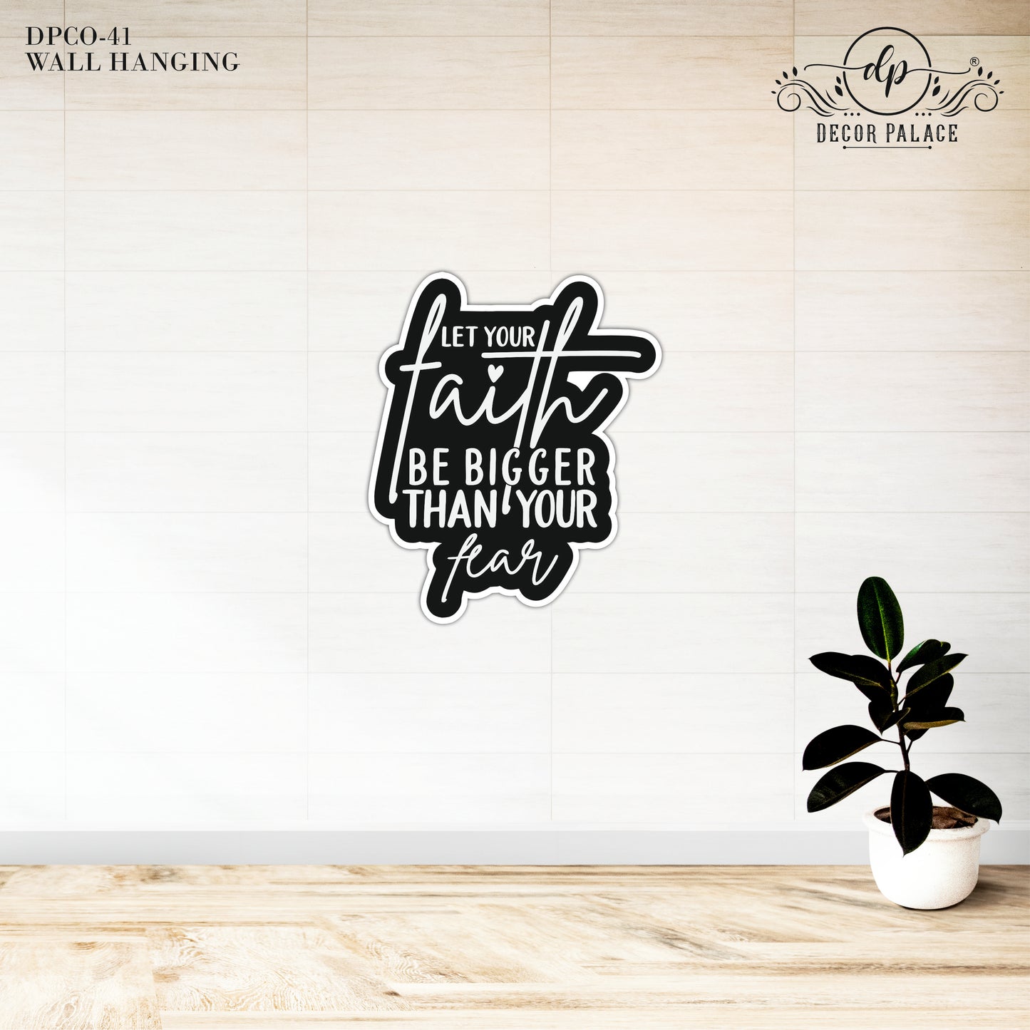 Inspirational Faith Over Fear Wall Art