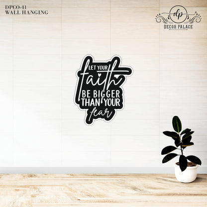Inspirational Faith Over Fear Wall Art