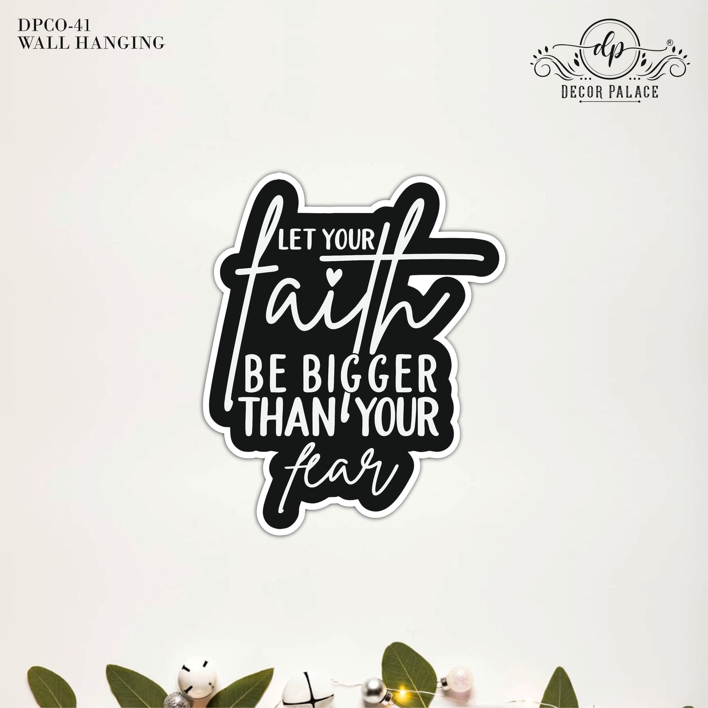 Inspirational Faith Over Fear Wall Art