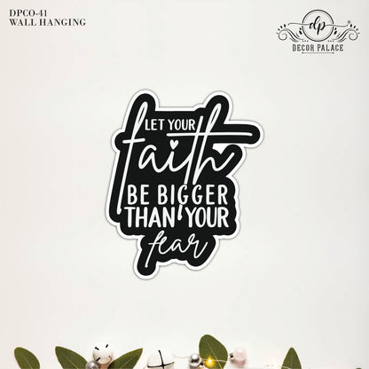 Inspirational Faith Over Fear Wall Art