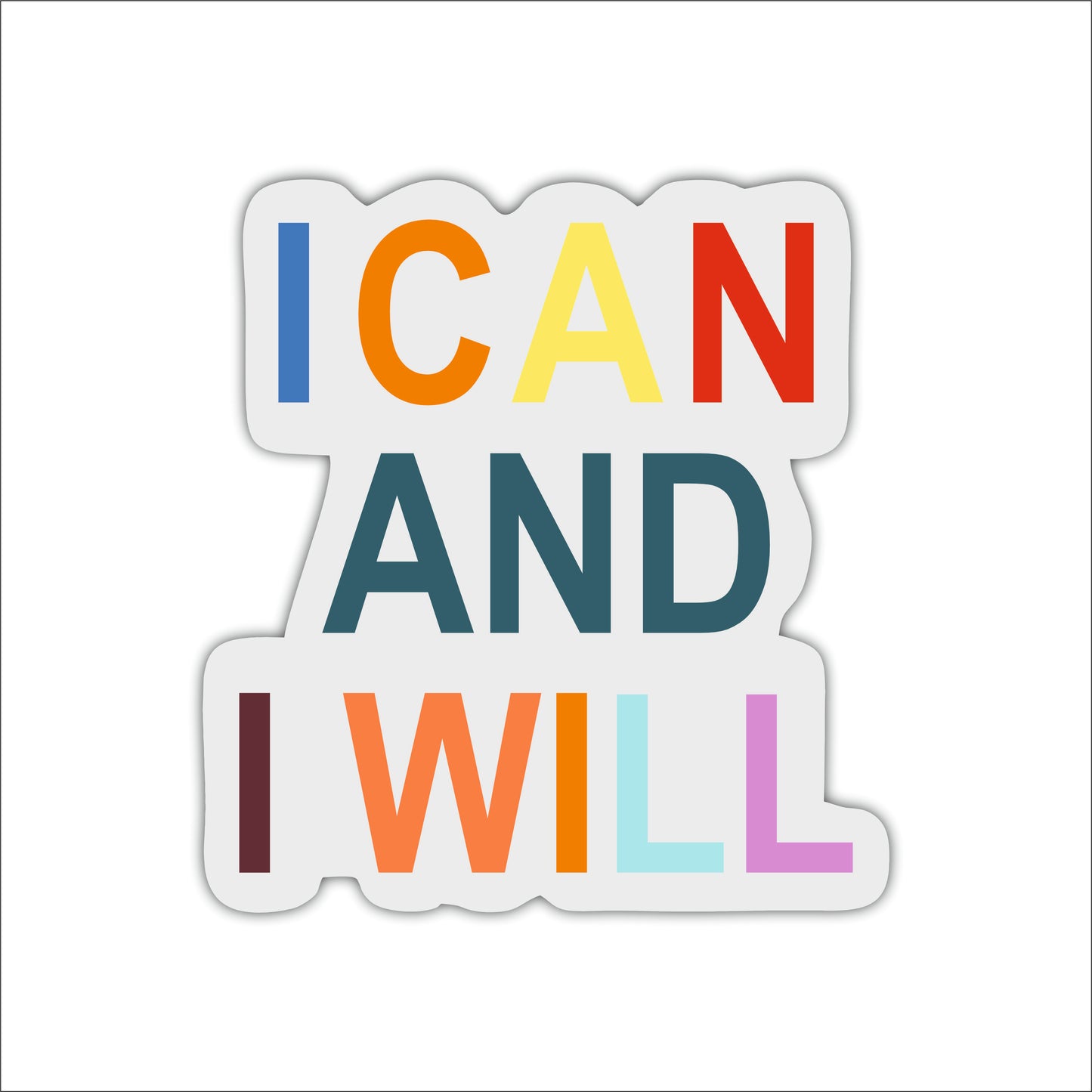 I Can And I Will Motivational Wall Art