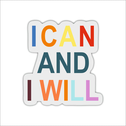 I Can And I Will Motivational Wall Art