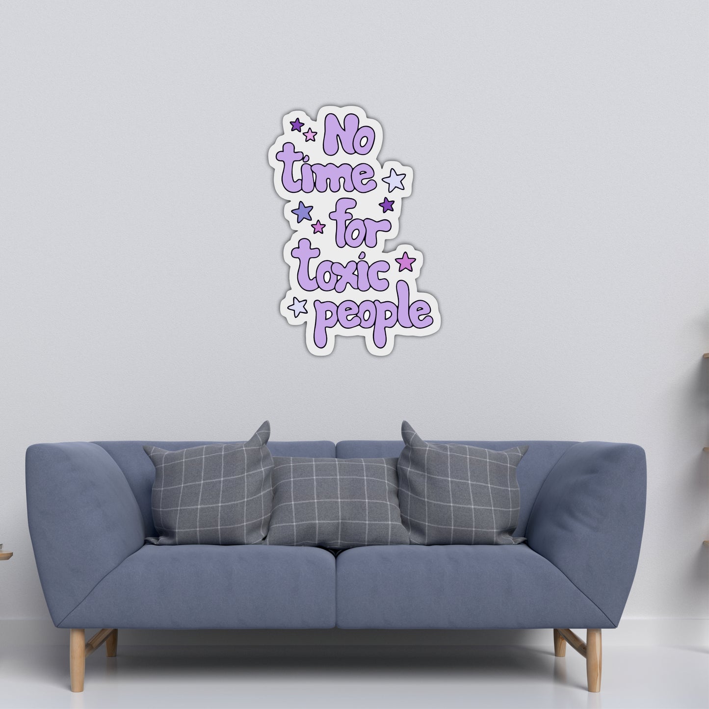 No Time for Toxic People Inspirational Wooden Wall Art