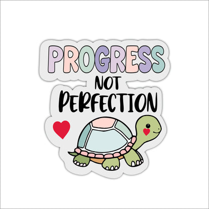 Progress Not Perfection Inspirational Wooden Wall Art