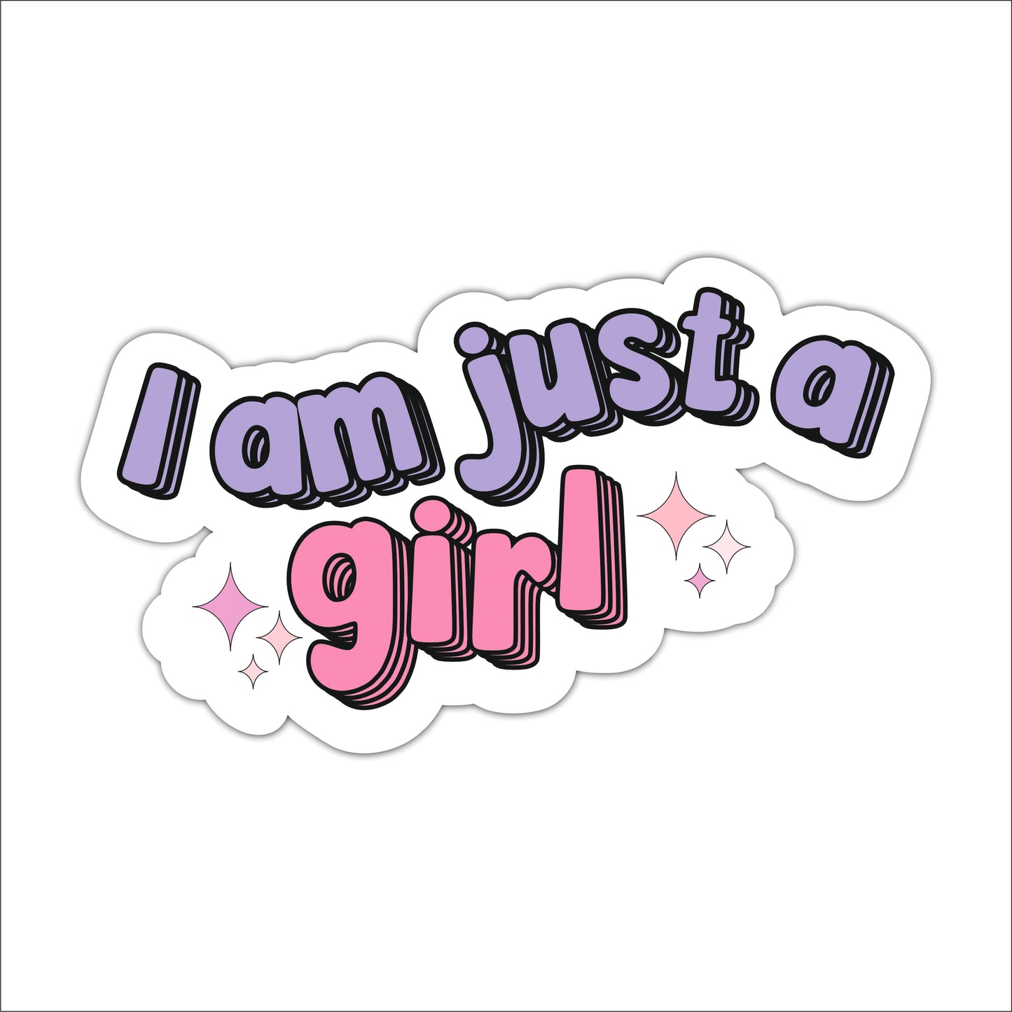 I Am Just a Girl Inspirational Wooden Wall Art