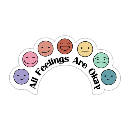 All Feelings Are Okay Mental Health Wooden Wall Art