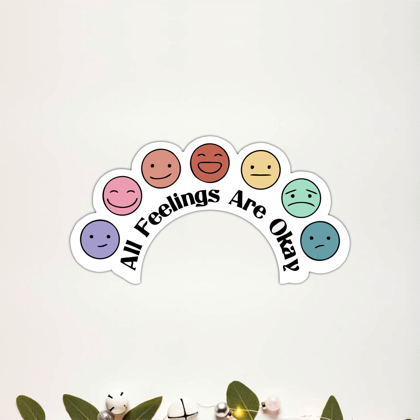 All Feelings Are Okay Mental Health Wooden Wall Art