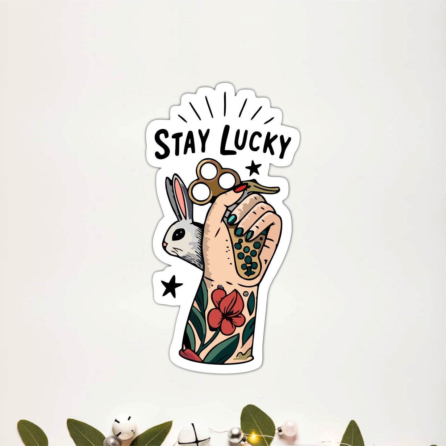 Stay Lucky Inspirational Wooden Wall Art