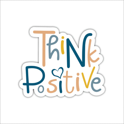 Think Positive Inspirational Wooden Wall Art