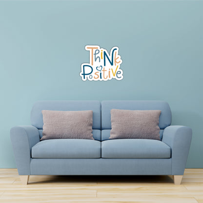 Think Positive Inspirational Wooden Wall Art