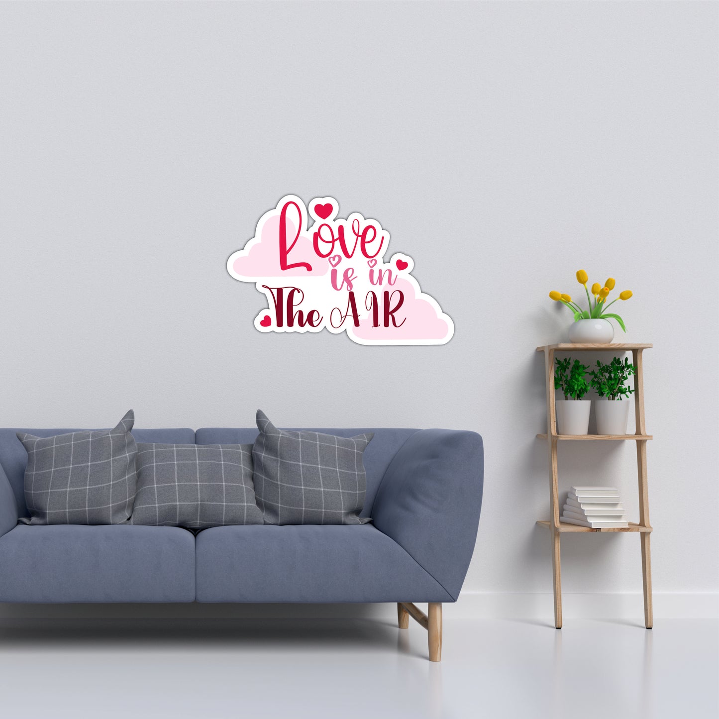 Love Is in the Air Romantic Wooden Wall Art