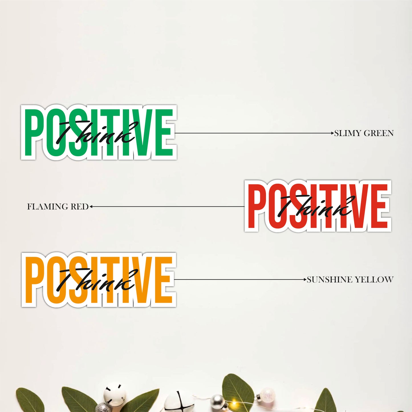 Positive Mindset Inspirational Wooden Wall Art