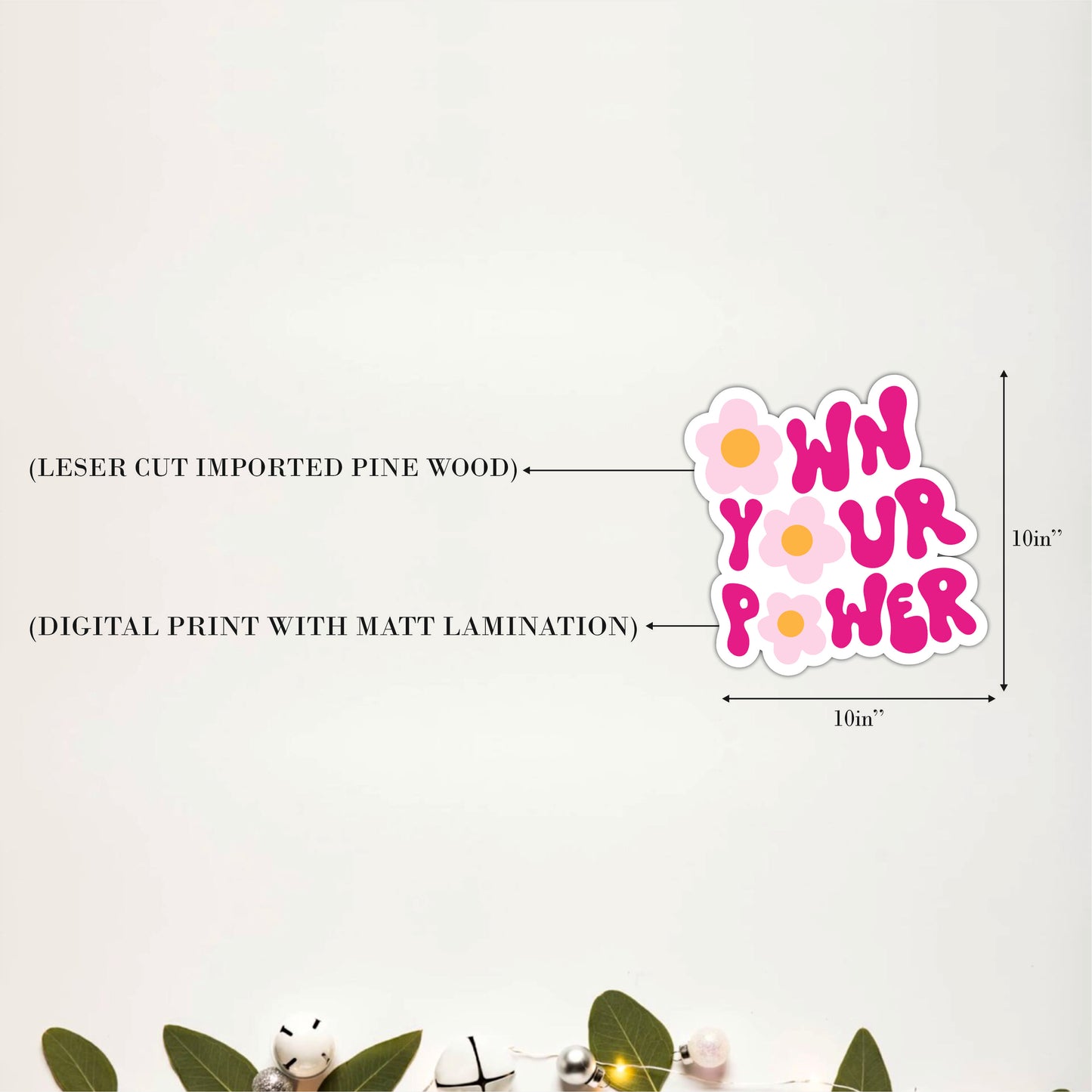 Know Your Power Inspirational Feminist Wooden Wall Art