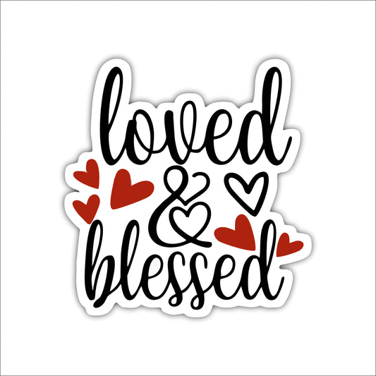 Loved & Blessed Inspirational Wooden Wall Art