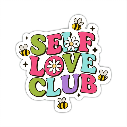 Self Love Club Inspirational Wooden Wall Art
