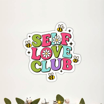 Self Love Club Inspirational Wooden Wall Art
