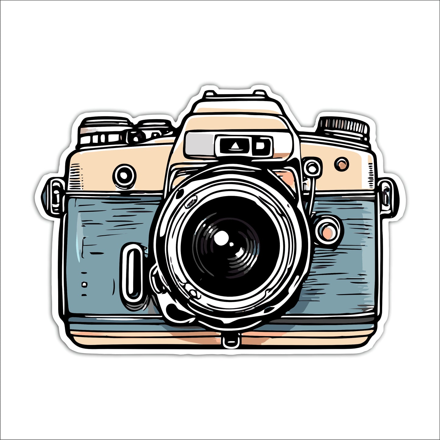Vintage Camera Wooden Wall Art