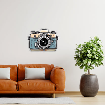 Vintage Camera Wooden Wall Art