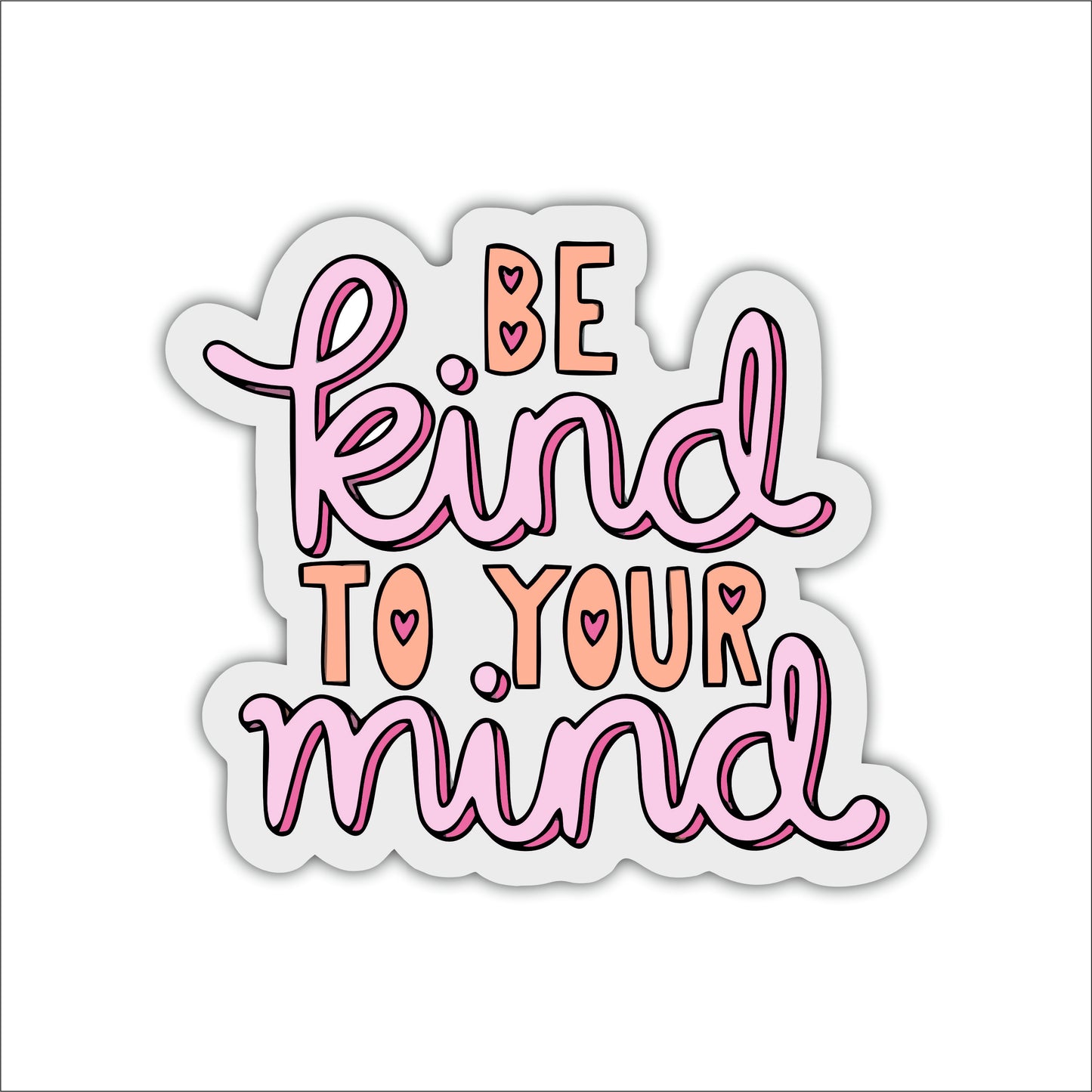 Be Kind to Your Mind Inspirational Wooden Wall Art
