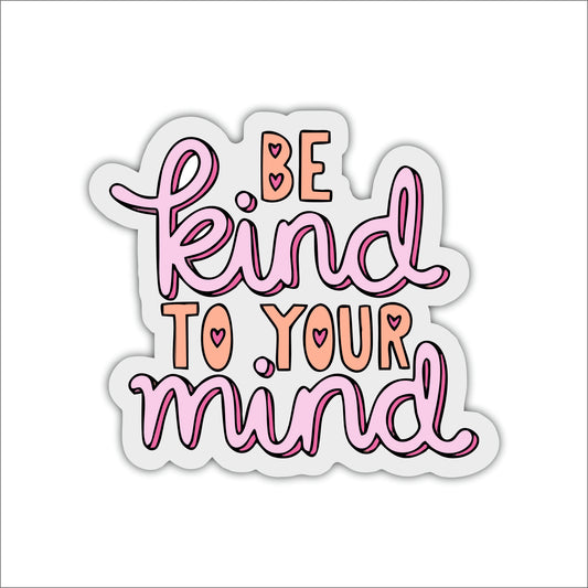 Be Kind to Your Mind Inspirational Wooden Wall Art