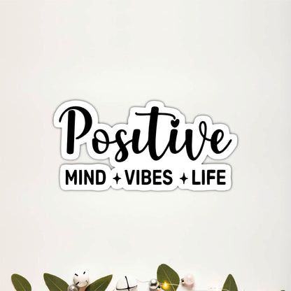 Positive Mind Vibes Life Inspirational Wooden Wall Art