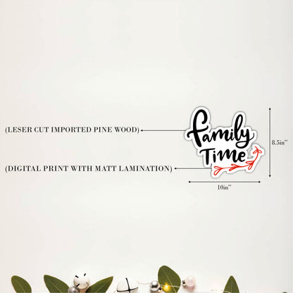 Family Time Wooden Wall Art