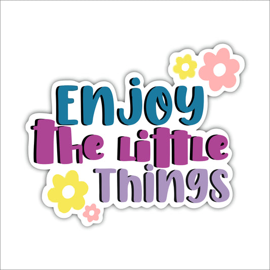 Enjoy the Little Things Inspirational Wooden Wall Art