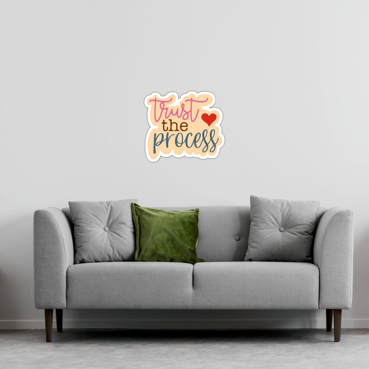 Trust the Process Inspirational Wooden Wall Art