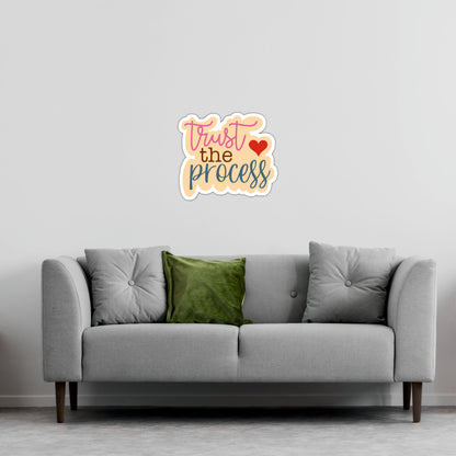 Trust the Process Inspirational Wooden Wall Art