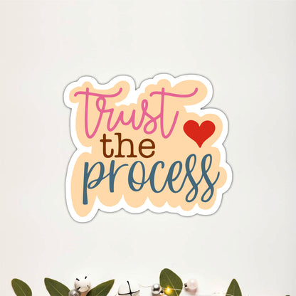 Trust the Process Inspirational Wooden Wall Art