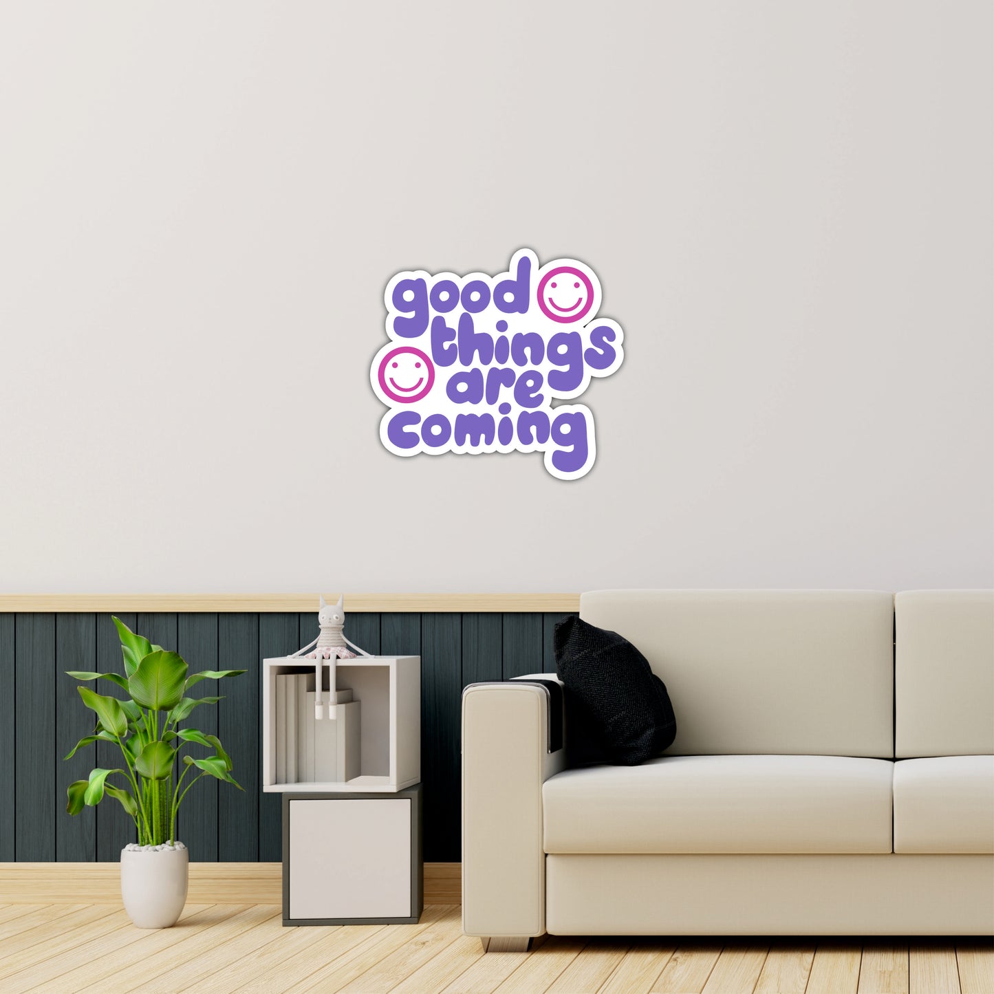 Good Things Are Coming Inspirational Wooden Wall Art