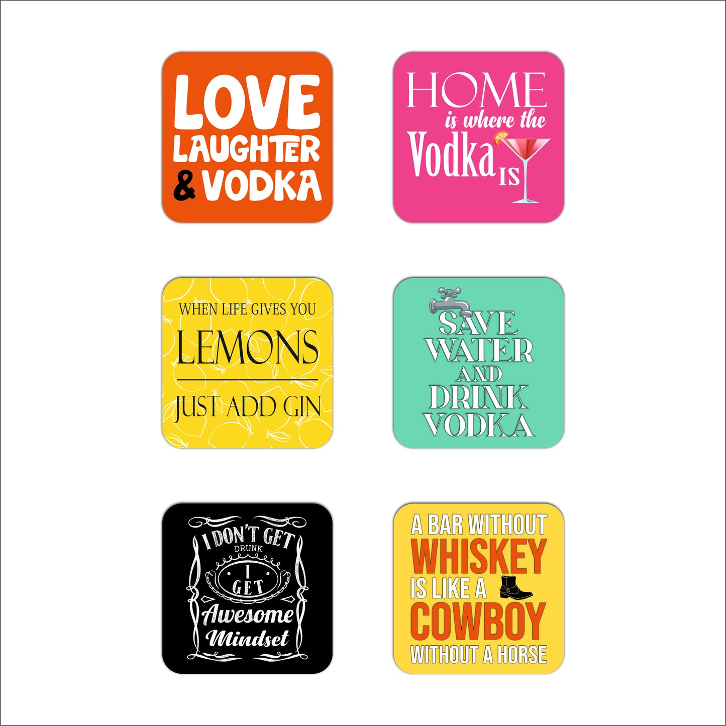 Premium Drink Coasters Set