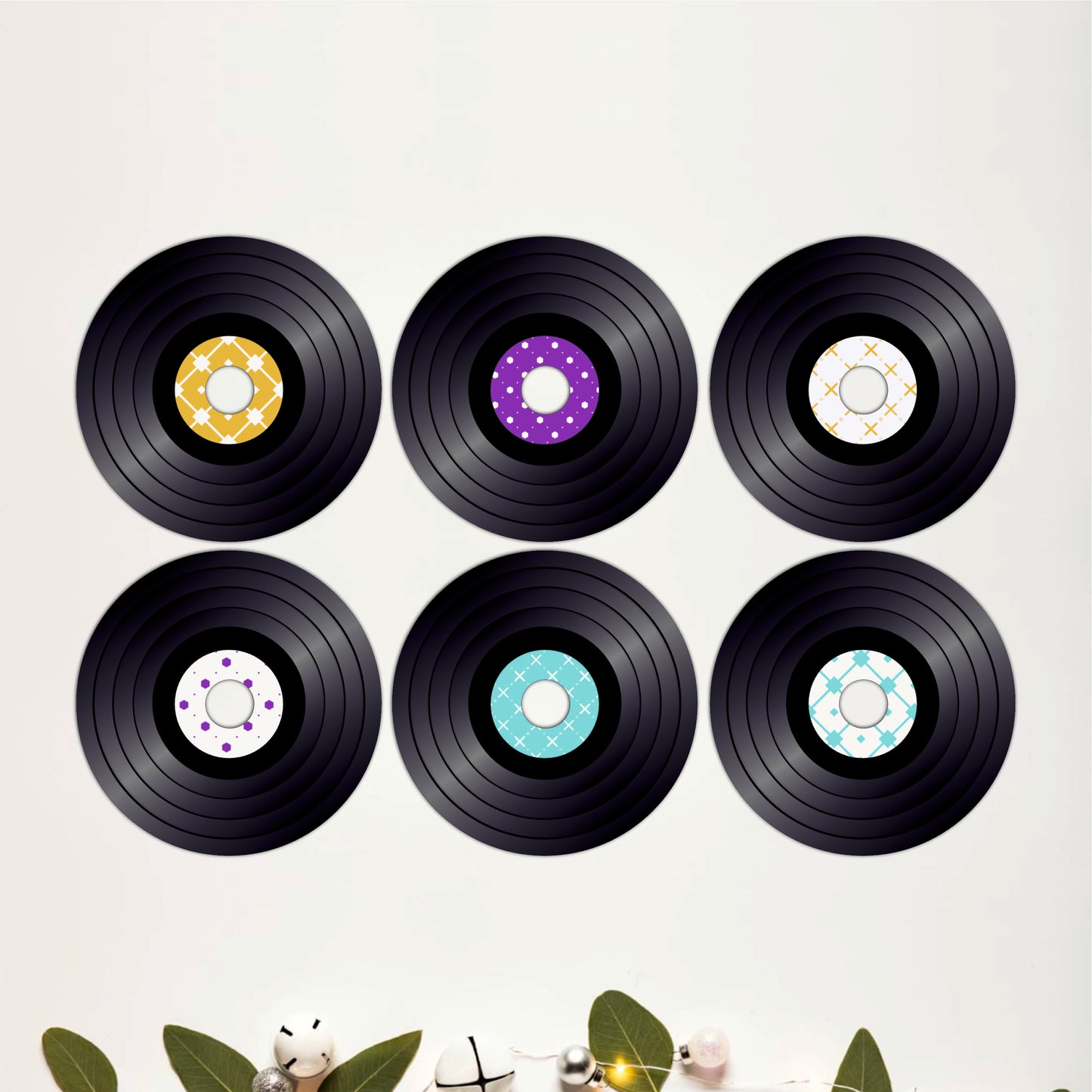Music Theme Wooden Coasters Set of 6