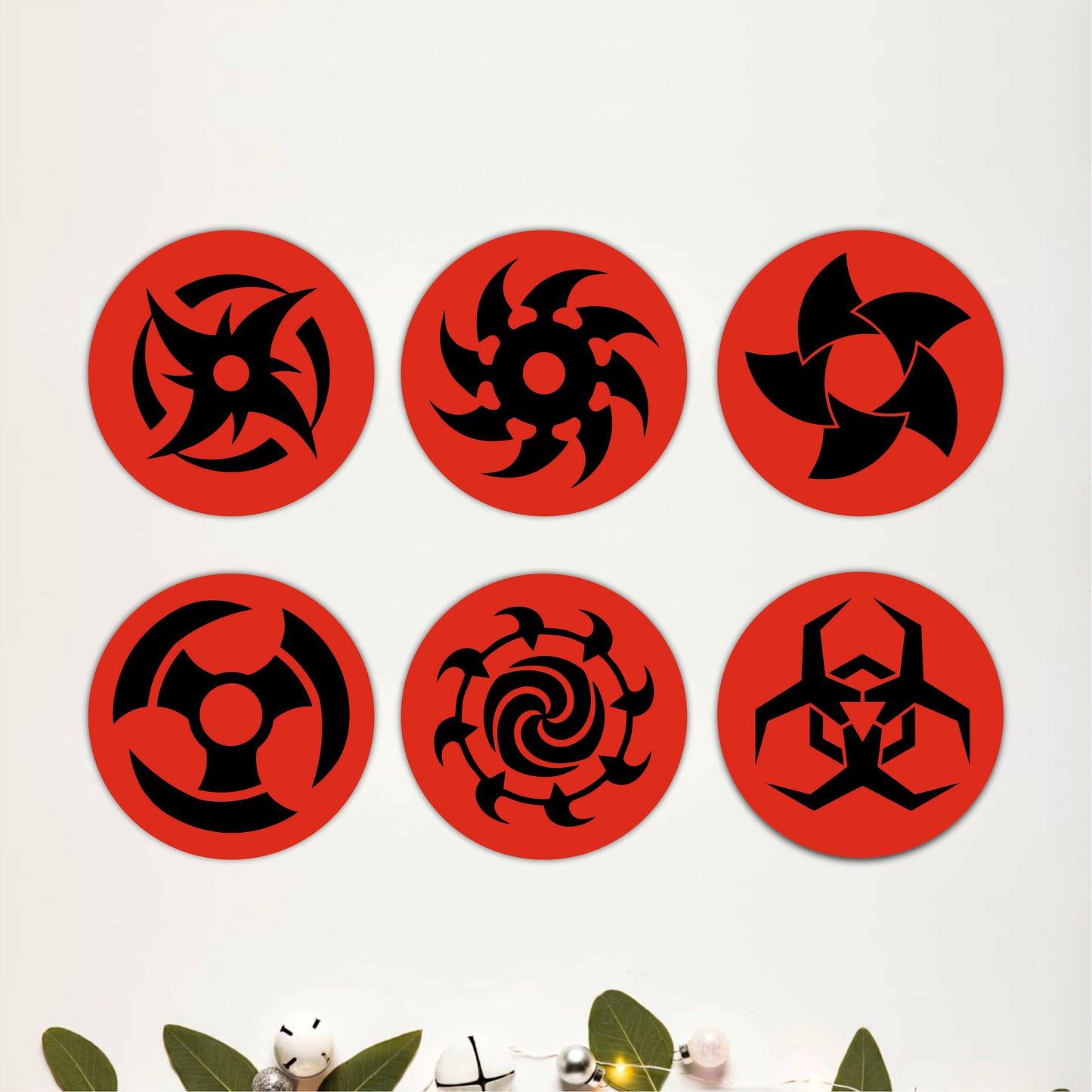 Ninja Blades Wooden Coasters Set of 6